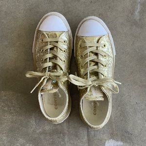 Gold Converse Sneakers
